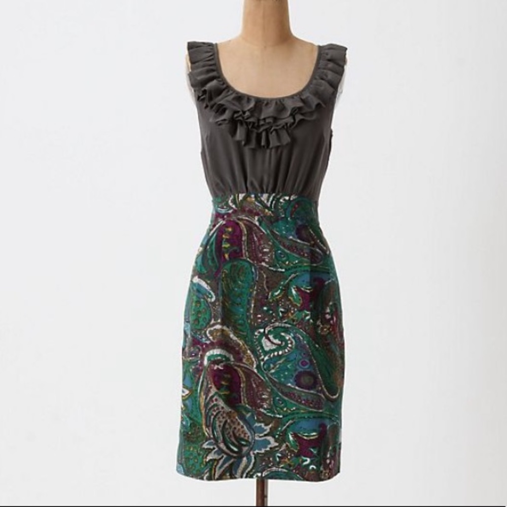 Anthropologie Maeve Seaside Fields Dress